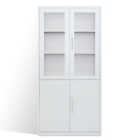 花城办公 玻璃文件柜薄款 30个起订(仅限烟台五区区内配送)