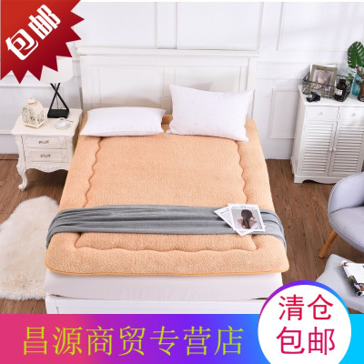 加厚羊羔绒床垫榻榻米垫被1.8被褥1.5海绵学生宿舍单人双人床褥子