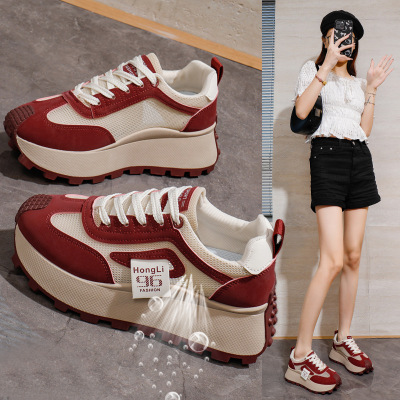 2026夏季新款韩版透气飞织女鞋ins潮学生跑步运动鞋休闲鞋