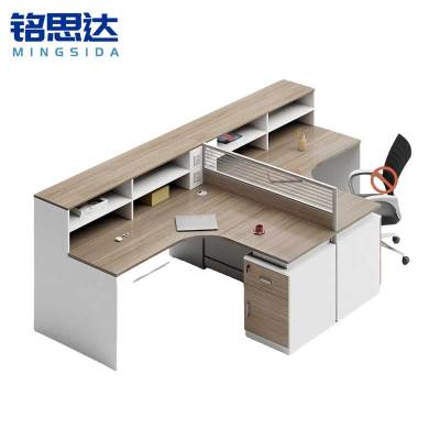 铭思达屏风工位T字型双人位含柜套