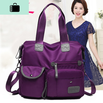 韩版帆布包女单肩大包防水尼龙牛津布手提斜挎包妈咪旅行包NEW LAKE女斜挎包