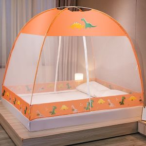 蒙古包蚊帐免安装1.5m床家用1.8米纹帐单双人1.0m学生宿舍1.2米床