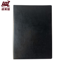 凌美盛 皮面B5商务笔记本 18K记事本 道林纸 25-96黑色 可定制印刷/本