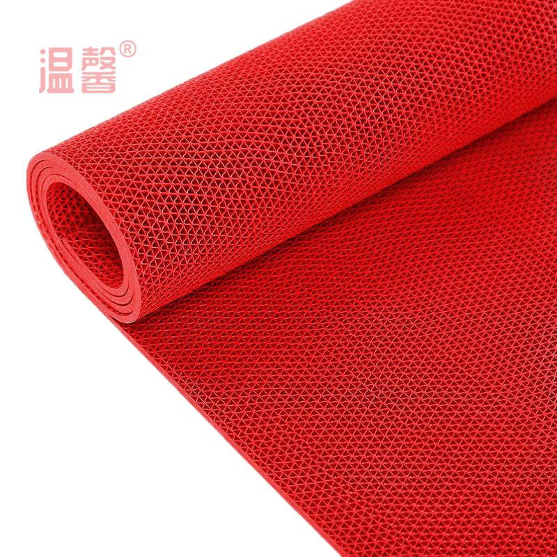 温馨 PVC防滑地垫 红色4mm*1.2m宽 米