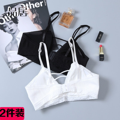 无钢圈带胸垫裹胸抹胸吊带小背心内衣女学生高中少女美背文胸