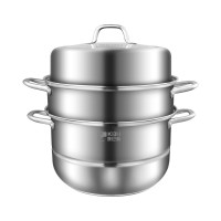 康巴赫蒸锅家用304不锈钢三层加厚馒头煮炖汤锅电磁炉燃气灶通用