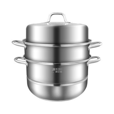 康巴赫蒸锅家用304不锈钢三层加厚馒头煮炖汤锅电磁炉燃气灶通用
