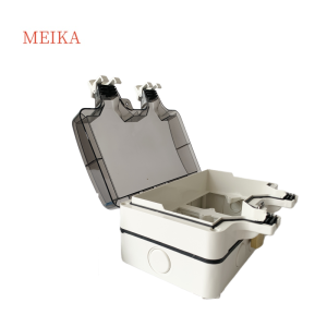 MEIKA 户外防水盒带挂锁 双联 个