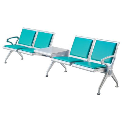 中豫鑫泽 ZYXZ5021048 连排椅机场椅公共座椅长椅等候椅 加厚款四人位加茶几绿色坐垫