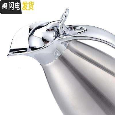 三维工匠保温壶暖水壶热水瓶保温瓶不锈钢 家用真空大容量保温壶 洛可蓝