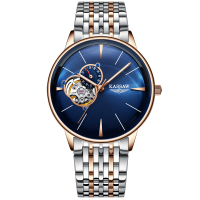 卡梭(KASSAW)手表男士时尚自动机械表镂空曲面商务系列防水男表休闲男手表K873G