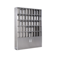 易企采 45格不锈钢水杯柜1800*1320*250mm 工厂车间员工茶杯存放柜茶水间水杯架多格储物柜碗柜