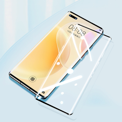 可波荣耀50/50pro钢化膜Se全包钢化膜保护膜钢化玻璃防爆膜高清V40轻奢版防蓝光防偷窥钢化膜紫光膜全屏覆盖贴膜荣耀50pro高清钢化膜