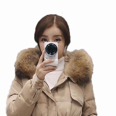 韩版冬季中长款轻薄羽绒服女士冬装外套棉服棉衣