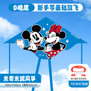 2026新款卡通风筝儿童初学者专用潍坊微风易飞公园春游纸鸢3750