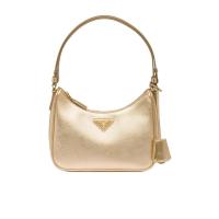 普拉达(PRADA)女士Saffiano皮革迷你单肩包可调节手柄可拆卸钥匙