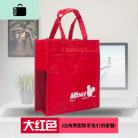 便携式初中生简单结实大红色帆布提包时尚手提袋布袋子耐用手拎NEW LAKE女士单肩包