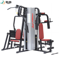韦步WB-WTH85A五人站商用健身房多方位功能组合综合力量训练器械WB-WTH85A五人站(水泥配重)