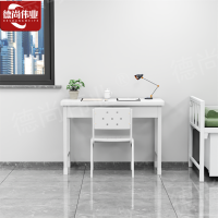 德尚伟业钢制士兵学习桌士官写字桌学员电脑桌内务办公桌宿舍干部二抽桌+椅子