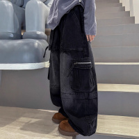 男童裤子春季儿童牛仔裤2026新款大童装春装工装裤痞帅潮男孩