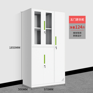 正斌更衣柜员工储物柜铁皮带锁储存柜健身房更衣室钢制六九门宿舍柜子