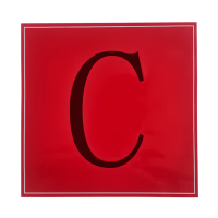 中电鼎润 Red250 250mm*250mm 标签标牌 (计价单位:张) 红色