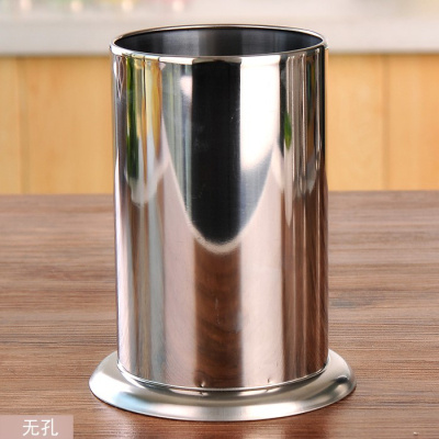 不锈钢筷子筒筷笼奶茶店吸管筒桶家用放筷子盒勺筷筒置物架沥水新 敬平 5084光面