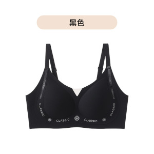 山茶香氛夏季内衣女薄款透气小胸聚拢收副乳粉底液隐形痕内衣