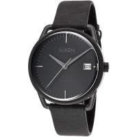 尼克松(Nixon)男士机械表自动上链38mm黑盘黑皮带