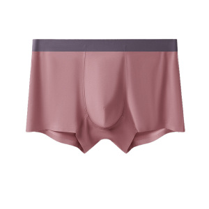 60S莫代尔男士内裤男莫代尔平角裤厂家贴牌定制无痕大码短裤