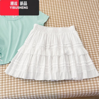 YIBUSHENG灰色蝴蝶结蕾丝刺绣短袖T恤女2024季新款宽松遮肉显瘦百搭上衣