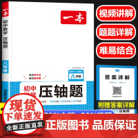 2025新版一本初中八年级数学压轴题人教版通用 初二数学教辅计算题高效满分训练 初中生数学作业本答题模板练习题册强化专项