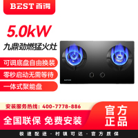 华帝 百得(BEST)5.0KW大火力燃气灶 灶具 AQ19 九鼎猛火 零秒启动 一级能效 液化气