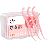 BOP波普专研双线牙线棒元气白桃味50支装(常规版)