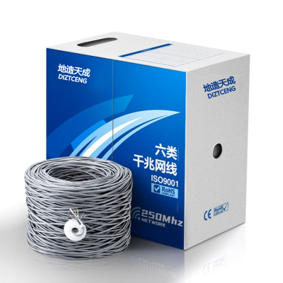 地造天成 LFH305MB 六类非屏蔽 网线 305.00 米/箱 (计价单位:箱) 灰色