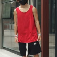 SUNTEK魔天斧/MF跑酷背心汗宽松健身街舞棉运动休闲街头潮嘻哈男女夏马甲/背心