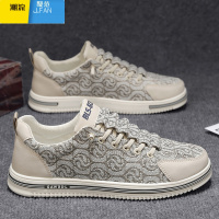 聚范一脚蹬男鞋2024新款夏季透气低帮刺绣帆布鞋男士懒人休闲板鞋轻便