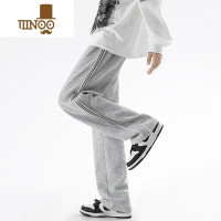 YANXULXS STUDIO灰色直筒卫裤男秋季潮牌宽松垂感阔腿拖地运动休闲长裤