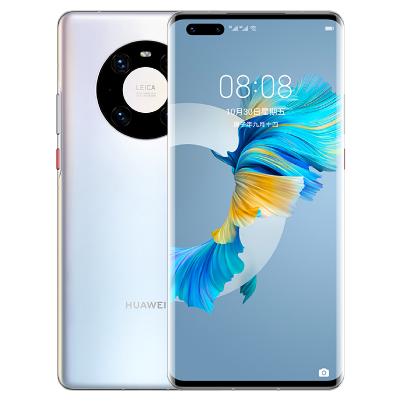 华为/HUAWEI Mate40 Pro 5G 8GB+256GB 秘银色 麒麟9000 SoC芯片 超感知徕卡电影影像 有线无线双超级快充 全网通手机