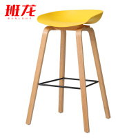 班龙吧台高脚椅43*46*82cm黄色张
