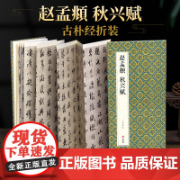 绘经典[经折装]赵孟頫秋兴赋行书毛笔书法字帖译文简体原作原大高清成人学生临摹鉴赏收藏古碑帖书法入门初学正版书籍