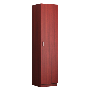 臻远ZY-MZYG-11 简约木质衣柜卧室单开门衣柜夹缝储物柜柚木色C款单门