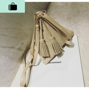 个性迷你立体三角手拎编小包女2020新款夏天时尚单肩斜跨手提包NEW LAKE 棕色女士单肩包 棕色现货