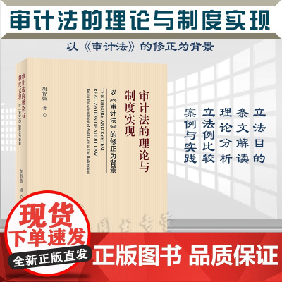 正版 审计法的理论与制度实现 以《审计法》的修正为背景 胡智强 著 北京大学出版社 9787301331002