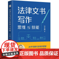 法律文书写作思维与技能 许永盛 AI人工智能无法复制的法律人壁垒 反AI守住法律人的手艺尊严 民事诉讼和刑事诉讼法律文