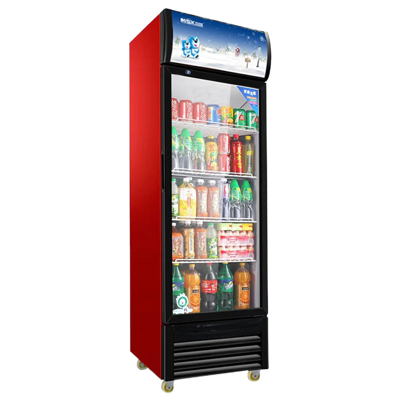 单门商用展示柜 冷藏柜 饭店超市啤酒饮料柜 保鲜柜 立式冰柜冷柜 直