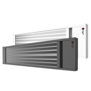 赛阳高温瑜伽加热设备远红外取暖器商用暖风机壁挂式电热幕大型煤改电辐射板商场门口挡风电热板 1300W