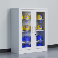 绵冠 16顶安全帽存放柜工地头盔储存柜车间矿工帽摆放柜子 900*360*1200mm