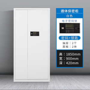 渭星办公文件柜国宝锁指纹保密柜电子密码锁财务档案柜保险柜资料柜铁