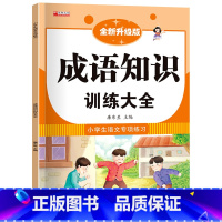 成语知识训练大全 小学通用 [正版]小学生语文专项训练词语积累大全训练手册关联词多音字近反义词修辞手法aabb叠词量词重